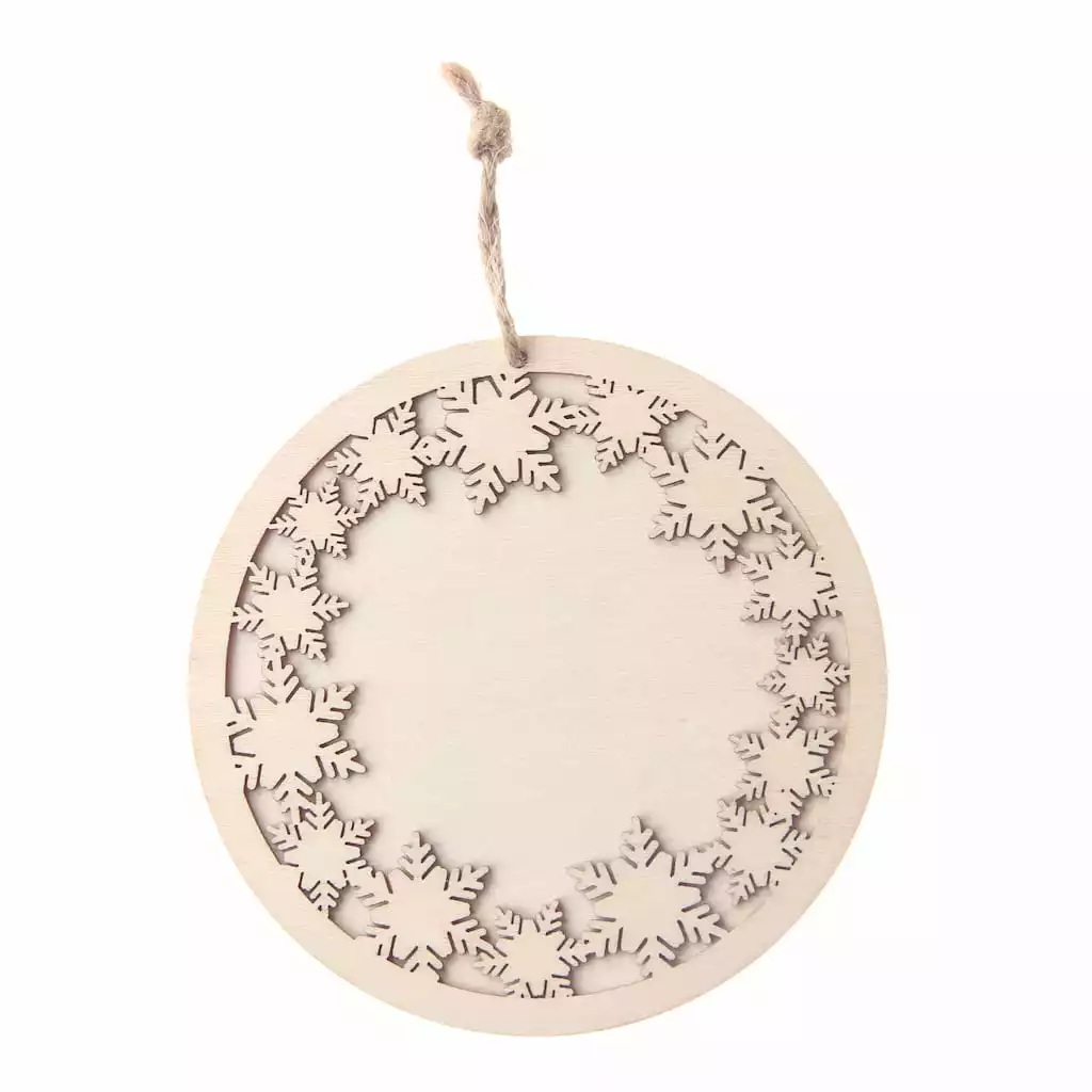 Best Pirce ๐งจ 4" DIY Unfinished Wood Snowflake Round Ornament by Michaels ๐งจ 3 Best Pirce ๐งจ 4" DIY Unfinished Wood Snowflake Round Ornament by Michaels ๐งจ