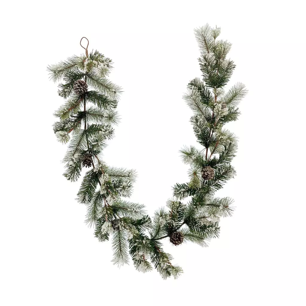 Deals 🔔 6ft. Icy Pine Garland with Pinecones by Ashland® 👏 4 Deals 🔔 6ft. Icy Pine Garland with Pinecones by Ashland® 👏 - Image 2
