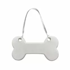 Best Sale 👍 Christmas 4" White Ceramic Bone D.I.Y. Ornament by Michaels 💯