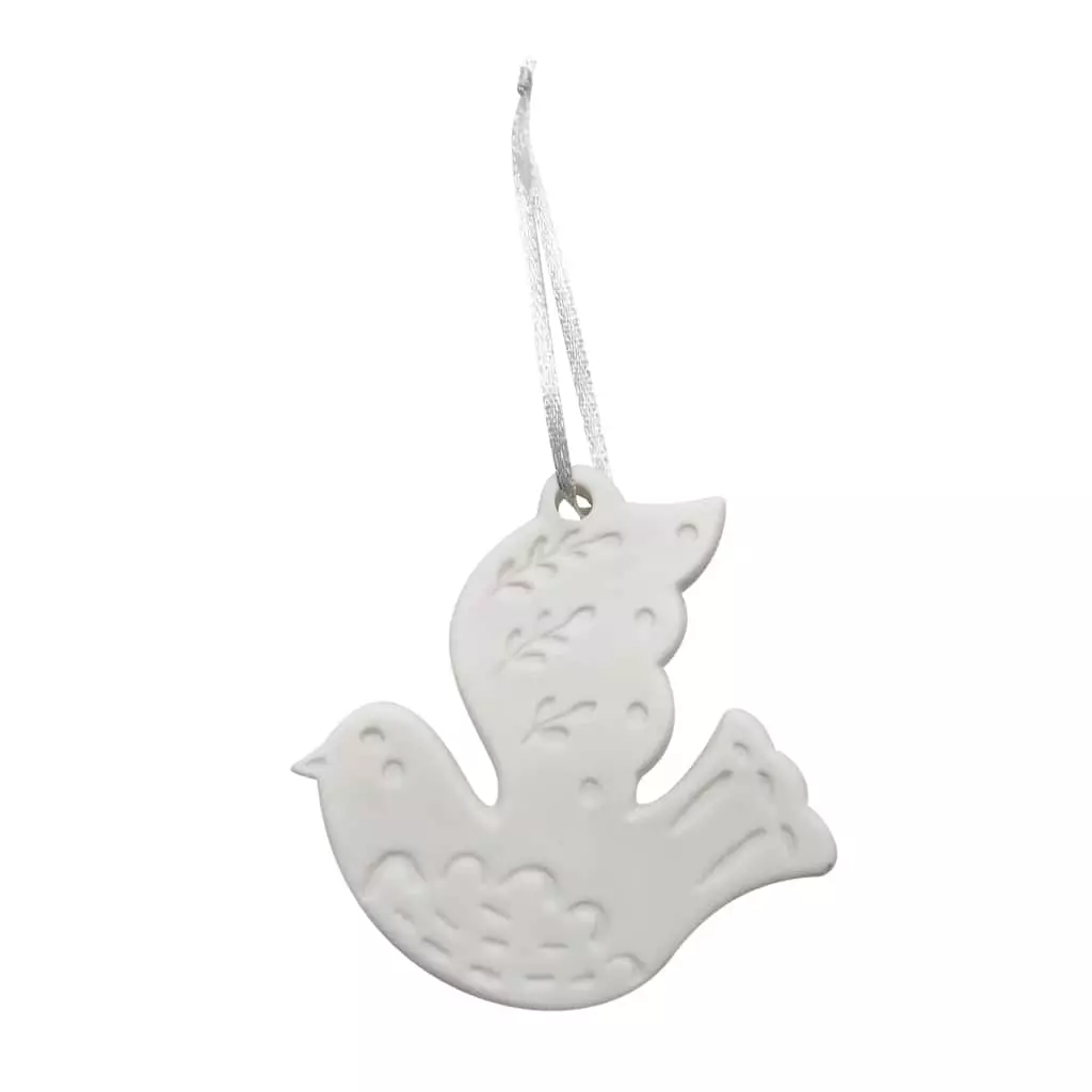 Buy 🌟 4" DIY Unfinished Ceramic Dove Ornament by Michaels ⌛ 3 Buy 🌟 4" DIY Unfinished Ceramic Dove Ornament by Michaels ⌛