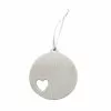 Promo 🎁 4" Unfinished Ceramic Round Heart Ornament by Michaels ❤️ -Ashland Sale Store 10674628 1