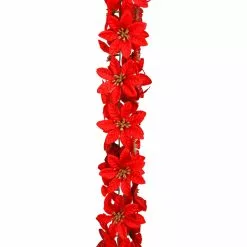 Deals 🔥 6ft. Red Satin Poinsettia Chain Garland by Ashland® ❤️