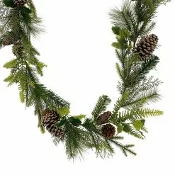 Buy 👏 6ft. Holly & Pinecone Garland by Ashland® ⭐