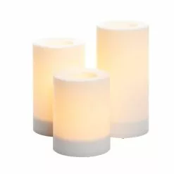 Brand new ✨ 6 Packs: 3 ct. (18 total) White LED Pillar Candles by Ashland® ⌛ -Ashland Sale Store 10674909 4 1