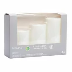 Brand new ✨ 6 Packs: 3 ct. (18 total) White LED Pillar Candles by Ashland® ⌛ -Ashland Sale Store 10674909 7 1