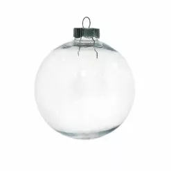 Discount ✔️ Christmas 2.5" Clear Plastic Ball Ornament by Michaels 🎁