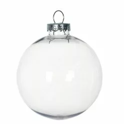 Outlet ✔️ Christmas 5" Clear Plastic Ball Ornament by Michaels ⌛