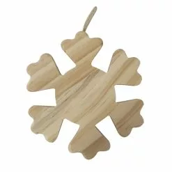 Wholesale 🔔 4.5" Unfinished Wood Snowflake Ornament by Michaels ❤️