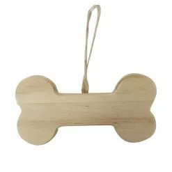 Deals ❤️ 5" Unfinished Wood 👍 Dog Bone Ornament by Michaels 👏