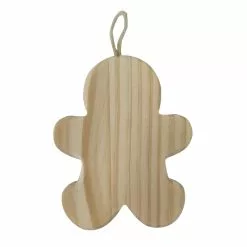 Cheap 🛒 4.5" Unfinished Wood Gingerbread Man Ornament by Michaels ⭐