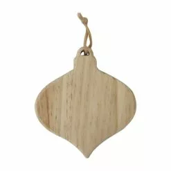 Promo 🔔 4.5" Unfinished Wood Bulb Ornament by Michaels ✔️