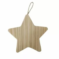 Outlet 🛒 4" Unfinished Wood Star Ornament by Michaels 🌟