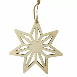 Outlet 🥰 4.5" Unfinished Wooden Starburst Ornament by Michaels ⭐
