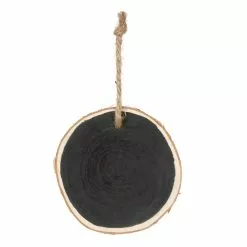 Discount ❤️ 4" Unfinished Black Birch Round Ornament by Michaels ✔️