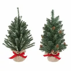 Wholesale 💯 Assorted 16" Artificial Christmas Tree with Burlap Base by Ashland® 🧨