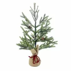 Discount 🧨 24" Pine Tree with Pinecones & Snow in Burlap Bag by Ashland® ✨