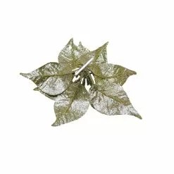 Deals 🤩 Gold Glitter Poinsettia Clip by Ashland® 🎉 -Ashland Sale Store 10675744 2