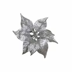 Budget 🔔 Silver Glitter Poinsettia Clip by Ashland® 😍 -Ashland Sale Store 10675750 2