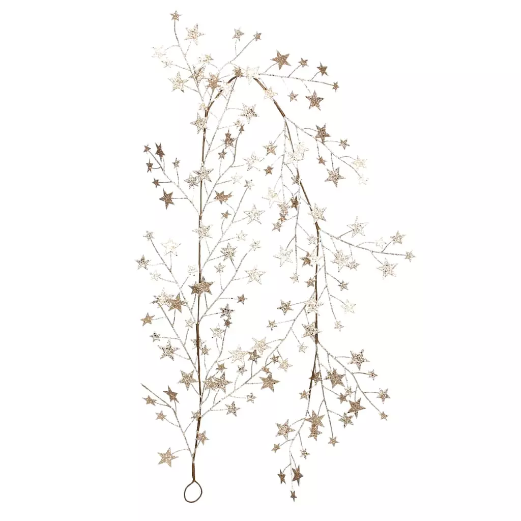 Best Pirce 👍 6ft. Metallic Glitter Star Garland by Ashland® 🔥 4 Best Pirce 👍 6ft. Metallic Glitter Star Garland by Ashland® 🔥 - Image 2