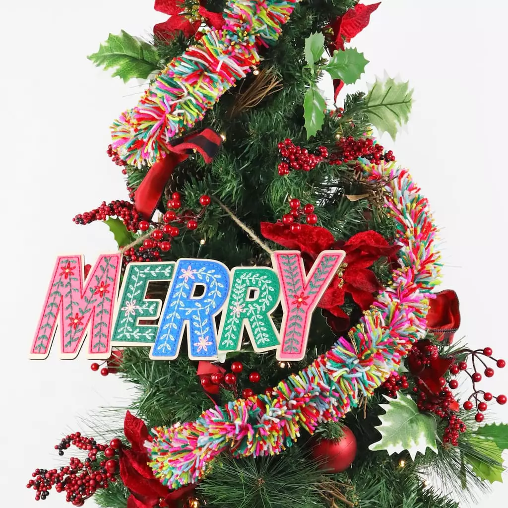 Discount 😀 6ft. Multicolor Yarn Garland by Ashland® ✔️ 4 Discount 😀 6ft. Multicolor Yarn Garland by Ashland® ✔️ - Image 2