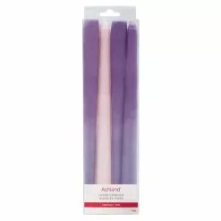 Flash Sale 👍 Christmas Purple & Pink Taper Candles by Ashland®, 4ct. ⭐