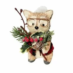 Cheapest ✨ 6.5" Fox with Glasses & Vest Natural Décor Accent by Ashland® 💯