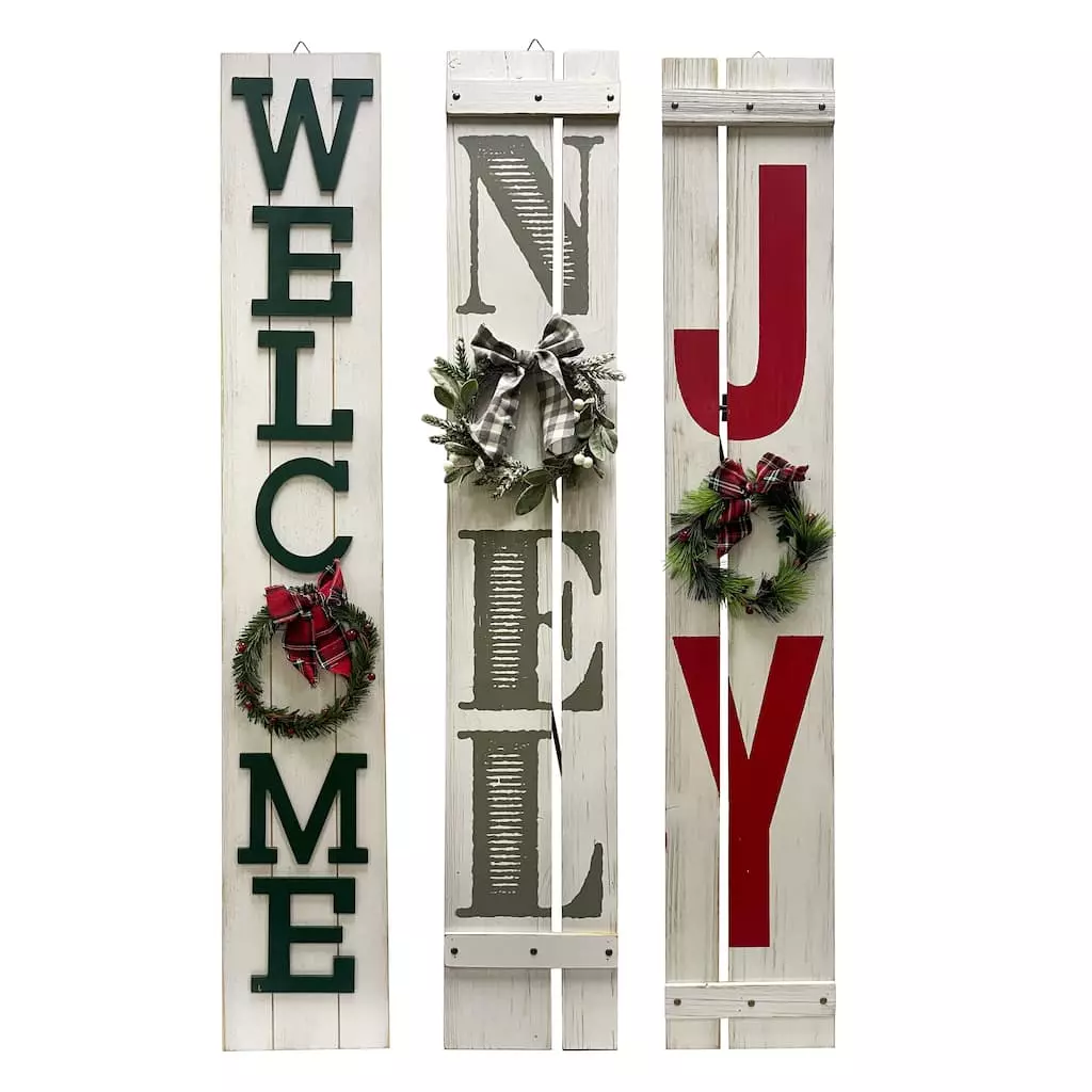 New 🎁 Assorted 48" Wreath Doors Greeter by Ashland® 👍 3 New 🎁 Assorted 48" Wreath Doors Greeter by Ashland® 👍