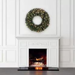 New 💯 30" Pre-Lit Mixed Pine Wreath by Ashland® ✨ 8 New 💯 30" Pre-Lit Mixed Pine Wreath by Ashland® ✨ -Ashland Sale Store 10676369 4