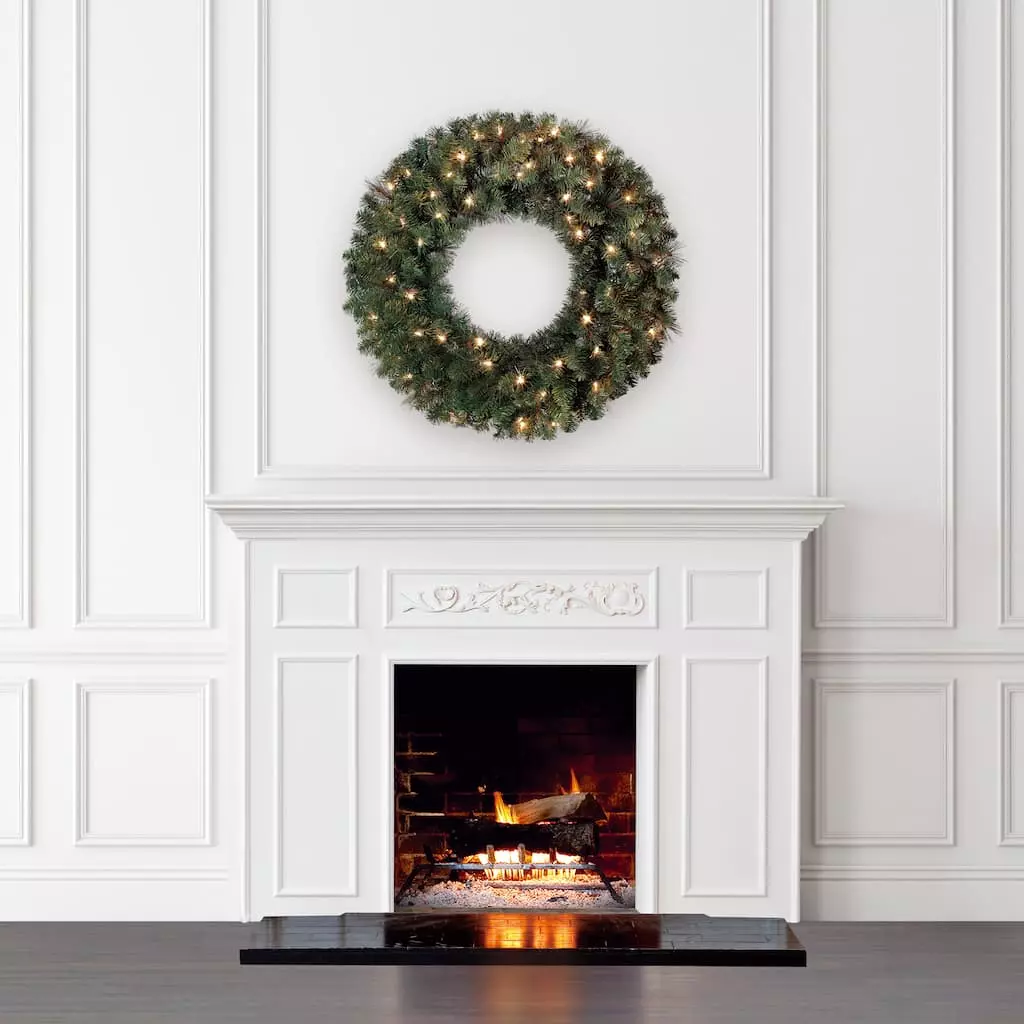 New 💯 30" Pre-Lit Mixed Pine Wreath by Ashland® ✨ 5 New 💯 30" Pre-Lit Mixed Pine Wreath by Ashland® ✨ - Image 3