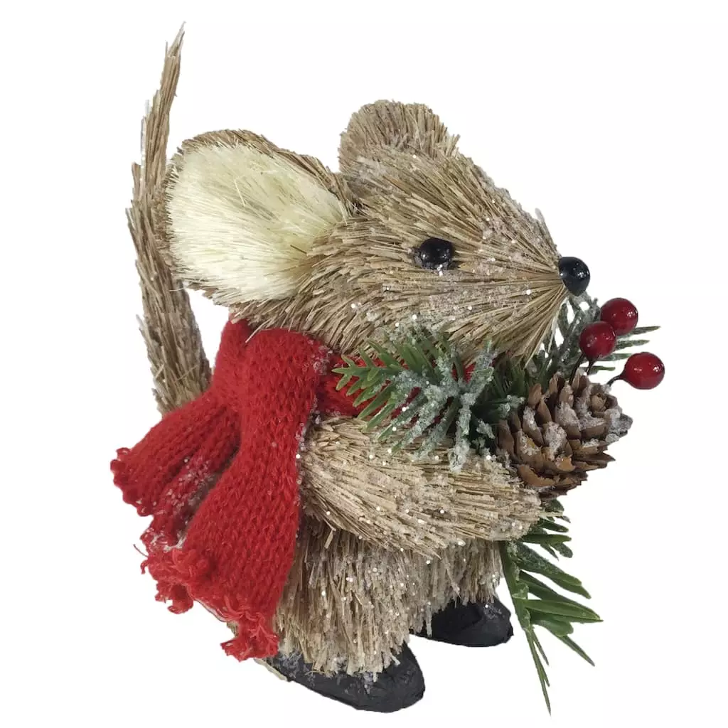 Wholesale ✔️ 5.5" Mouse with Scarf Natural Décor Accent by Ashland® ❤️ 4 Wholesale ✔️ 5.5" Mouse with Scarf Natural Décor Accent by Ashland® ❤️ - Image 2