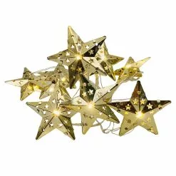 Discount 🎉 Assorted 10ct. Warm White Pierced Metal Star LED Crafting Lights by Ashland® 🔥 -Ashland Sale Store 10676617 4
