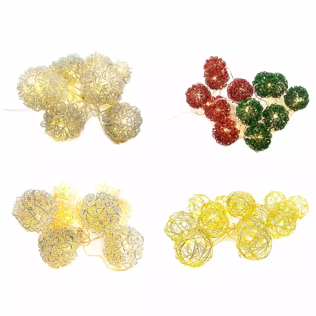 New 😍 Assorted Warm White Wire Ornament LED Crafting Lights by Ashland® 🎉 3 New 😍 Assorted Warm White Wire Ornament LED Crafting Lights by Ashland® 🎉