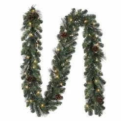 Best deal 😀 9ft. Pre-Lit Mixed Pine & Pinecone Garland by Ashland® ⭐