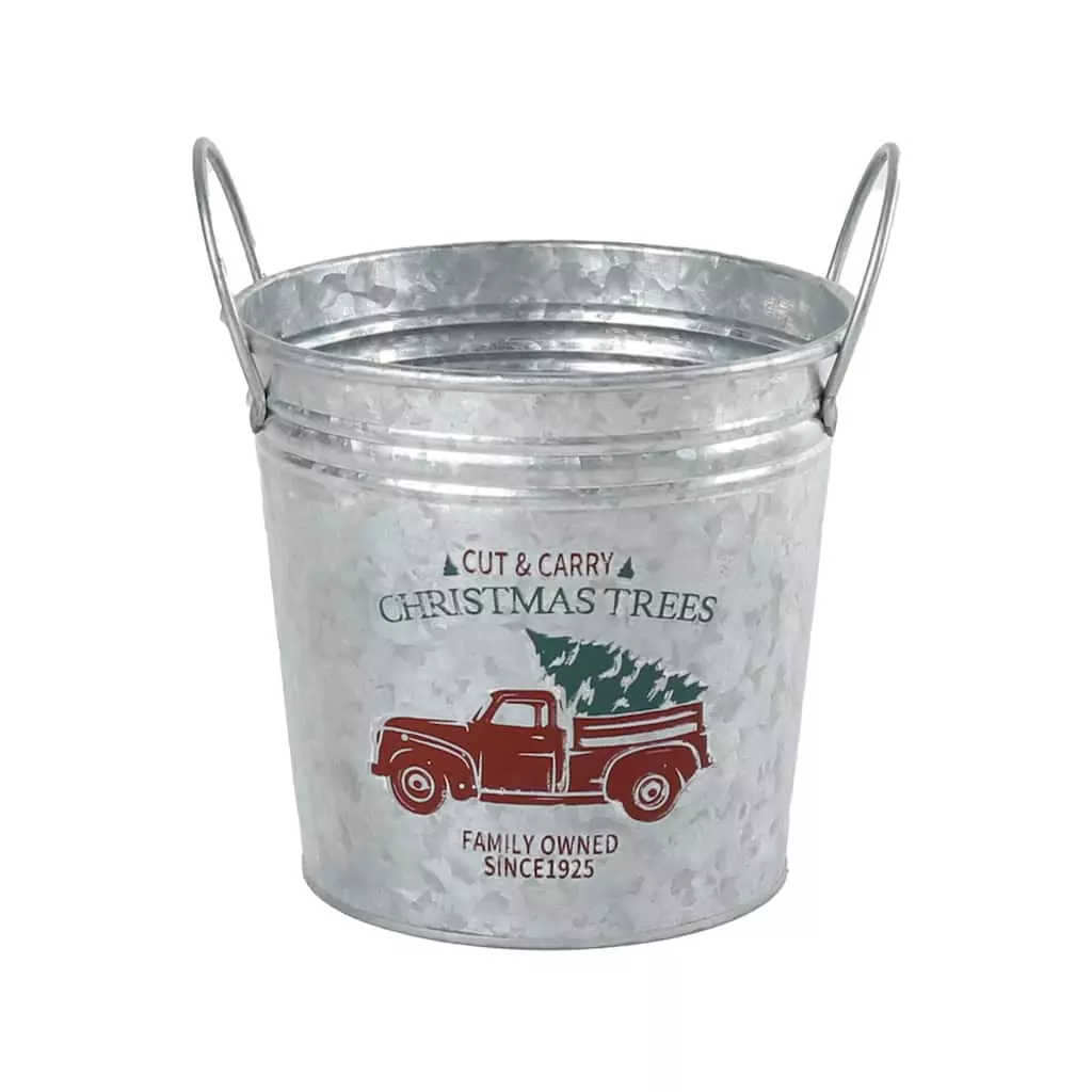 New 🎁 7.6" Holiday Truck Metal Bucket with Handles by Ashland® 👏 3 New 🎁 7.6" Holiday Truck Metal Bucket with Handles by Ashland® 👏