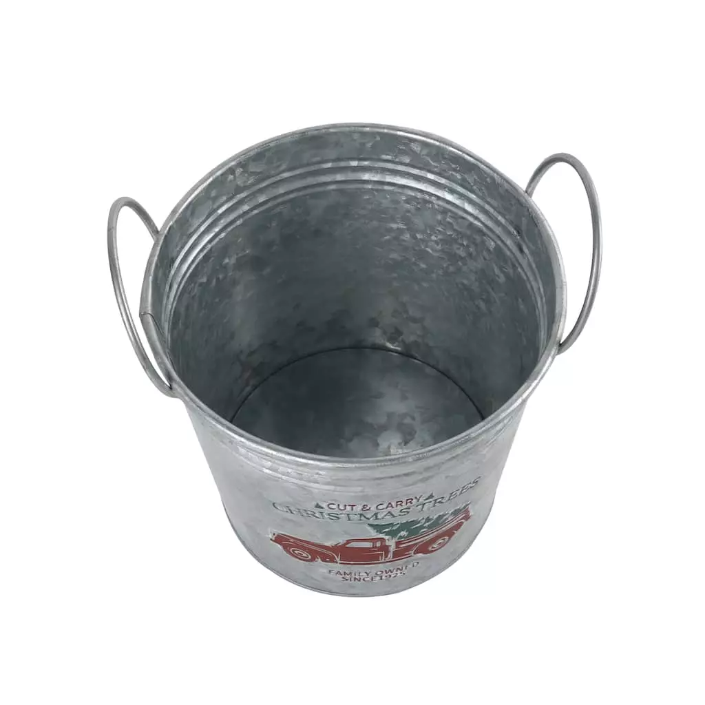 New 🎁 7.6" Holiday Truck Metal Bucket with Handles by Ashland® 👏 6 New 🎁 7.6" Holiday Truck Metal Bucket with Handles by Ashland® 👏 - Image 4