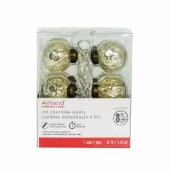 Discount ❤️ 8ct. Silver Mercury Round LED Crafting Lights by Ashland® 🌟