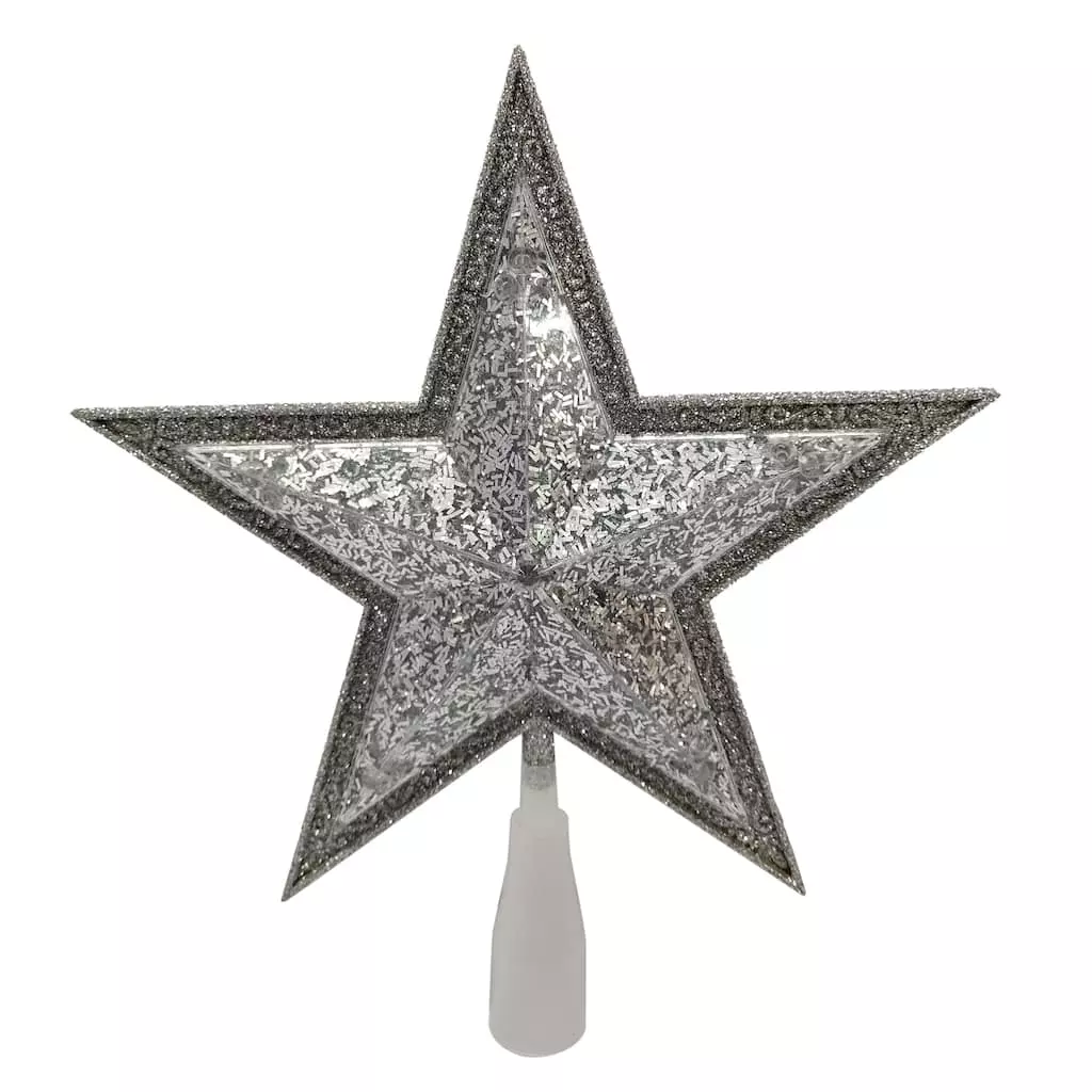 Buy ⭐ 11" Silver LED Star Tree Topper by Ashland® ❤️ 3 Buy ⭐ 11" Silver LED Star Tree Topper by Ashland® ❤️