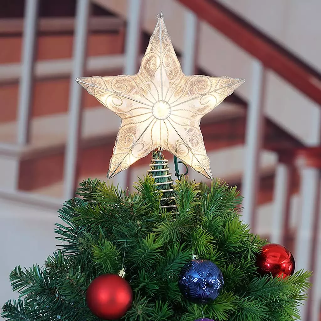 Budget ⌛ 11" Silver Filigree LED Star Tree Topper by Ashland® 👍 4 Budget ⌛ 11" Silver Filigree LED Star Tree Topper by Ashland® 👍 - Image 2