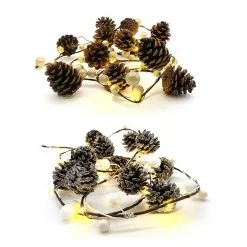 Best Pirce 😍 Assorted 6ft. Pinecone & Berry LED Christmas Crafting Lights by Ashland® ⭐