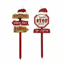 Wholesale 👍 Assorted 36" Directional Santa Hat Yard Stake by Ashland® ✨