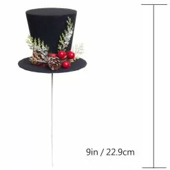 New 😀 Black Hat Pick with Pinecone & Berries by Ashland® 😀 -Ashland Sale Store 10677755 3
