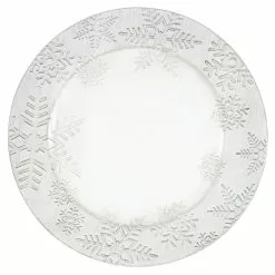 Cheap 🧨 White Snowflake Charger Plate by Ashland® ⌛