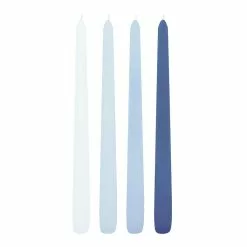 Cheapest ✨ 12 Packs: 4 ct. (48 total) 10" Mixed Blue Taper Candles by Ashland® 😀 -Ashland Sale Store 10687935 3 1