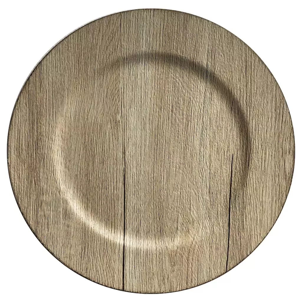 Brand new 🥰 12 Pack: 13" Gray Woodgrain Charger by Ashland® 👍 3 Brand new 🥰 12 Pack: 13" Gray Woodgrain Charger by Ashland® 👍