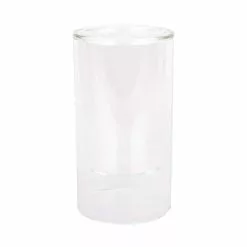 Outlet ⌛ 6" Clear Glass Dual Cylinder Candle Holder by Ashland® 🔔