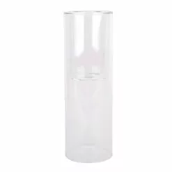 Coupon 🔔 10" Clear Glass Dual Cylinder Candle Holder by Ashland® 👏
