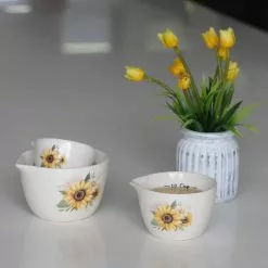 Best reviews of ✔️ Sunflower Ceramic Measuring Cup Set by Ashland® ⭐ -Ashland Sale Store 10690101 3