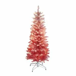 Discount ❤️ 4.5ft. Pre-Lit Ombre Artificial 😉 Christmas Tree, Clear Lights by Ashland® ⌛