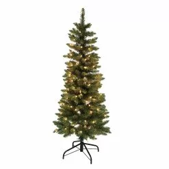 Coupon ⌛ 4.5ft. Pre-Lit Artificial ❄ Christmas Tree, Clear Lights by Ashland® 😍