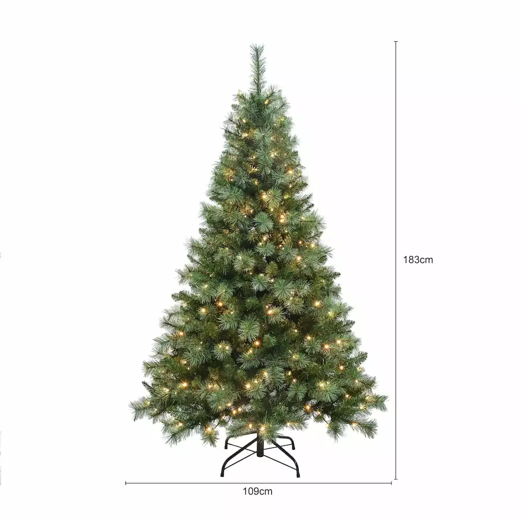 Best Sale ✨ 6ft. Pre-Lit Pioneer Pine Artificial ❄ Christmas Tree, Clear Micro LED Lights by Ashland® 🤩 5 Best Sale ✨ 6ft. Pre-Lit Pioneer Pine Artificial ❄ Christmas Tree, Clear Micro LED Lights by Ashland® 🤩 - Image 3
